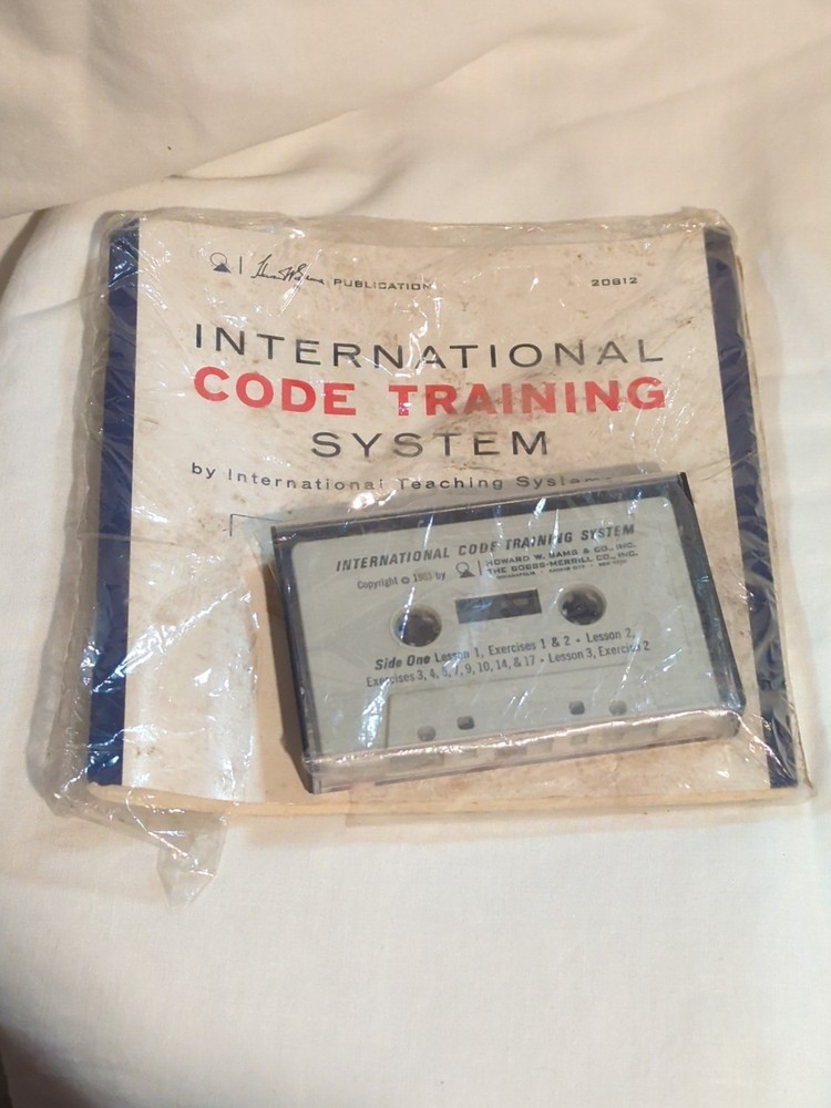 1963 Howard W Sams Co Inc International Code Training Manual Cassette Morse Code