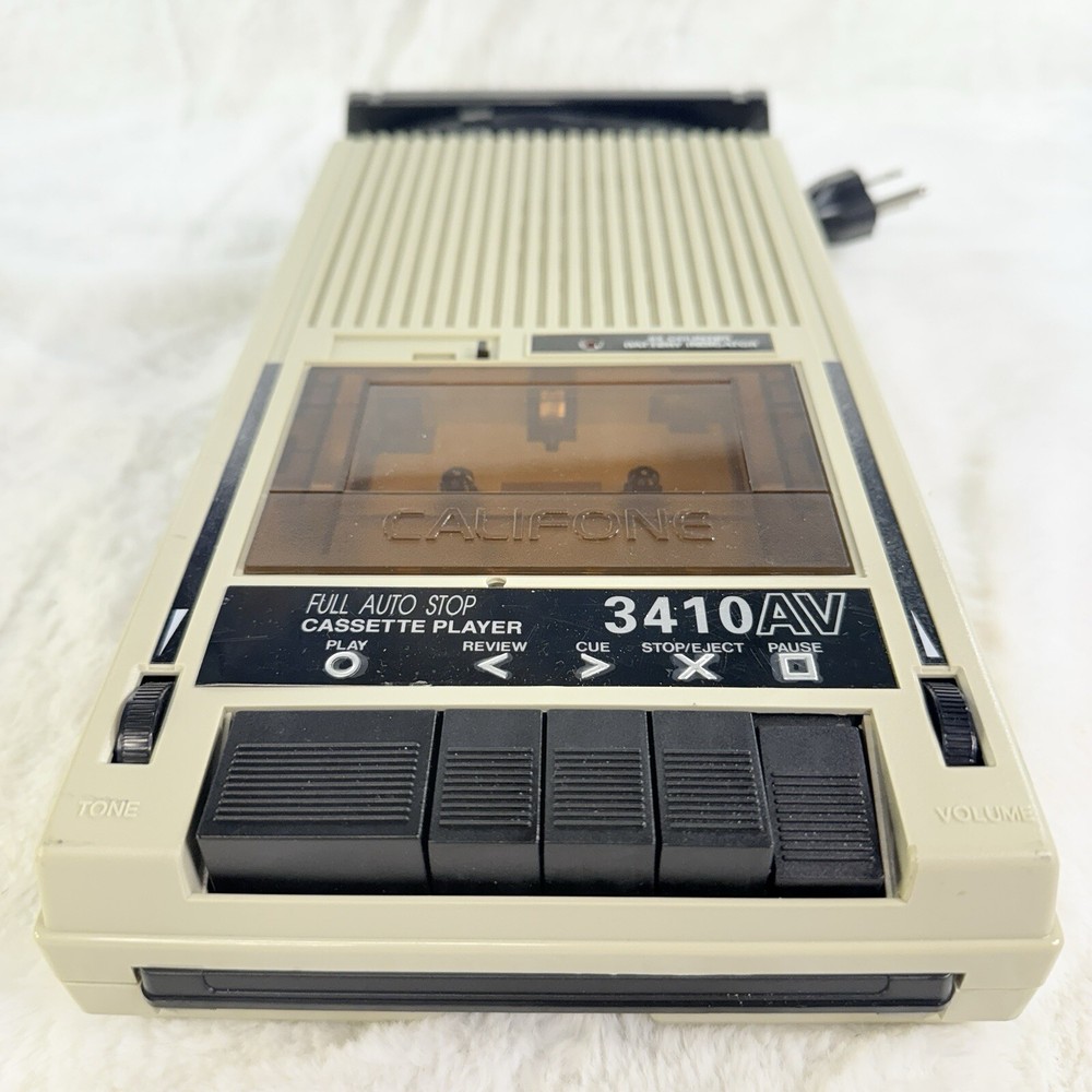 VTG CALIFONE Cassette Player 3410AV-WORKS! TESTED! Super Clean