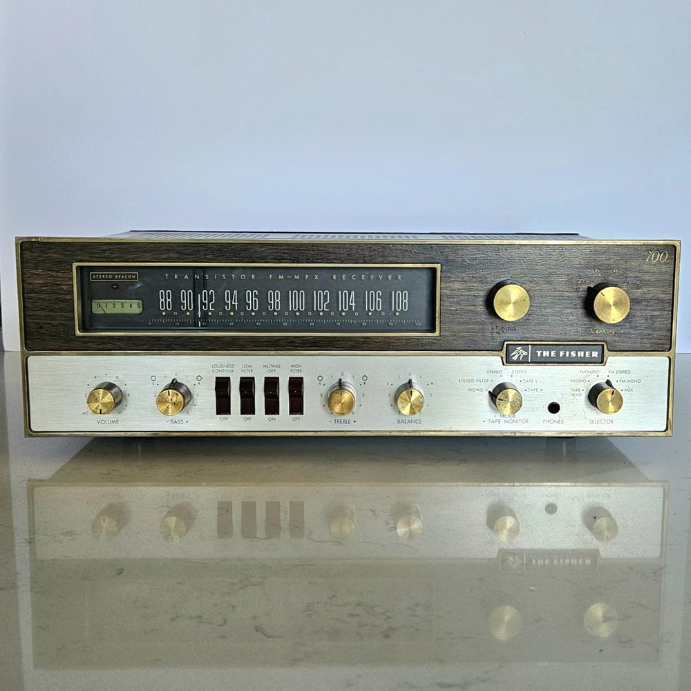 Vintage The Fisher 700-T FM-MPX Stereo Receiver – Tested Good Sound – AS-IS