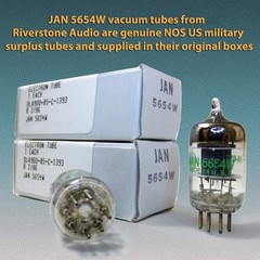 Riverstone Audio – Tested/Matched Pair (2 Tubes) 7-Pin JAN Small, Silver