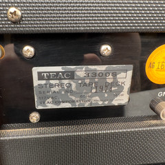 Vintage TEAC 3300S Reel to Reel Tape Deck Original Box Manual Transport Tested