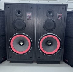 Cerwin Vega RE25 Speakers New Foam & Coil Alignment OEM Woofers-Fair Condition