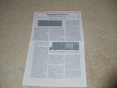 Epicure Model Four Preamp Review, 2 pgs, Full Test,1976