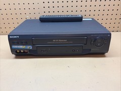 Sony SLV-N51 Hi-Fi Stereo VHS Video Cassette Recorder 19-Head VCR Remote Tested