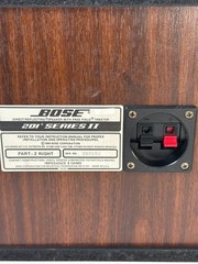 Bose 201 Series II Direct Reflecting Speakers Pair Walnut Tested Working USA