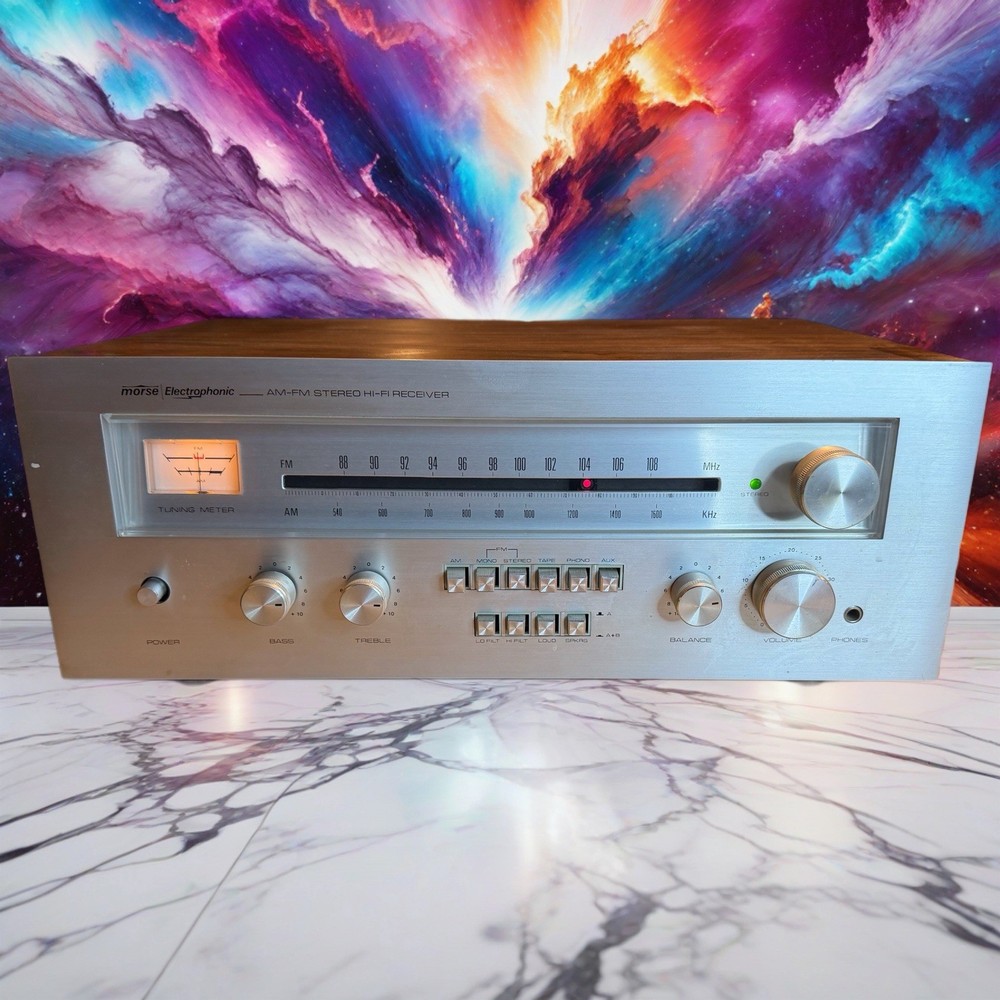 Vintage Morse Electrophonic Model 1260 Receiver Serviced Excellent CND X RaRe 🔥