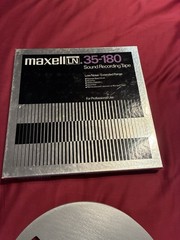 Maxell Sound Recording Reel to Reel Tape UD 35-180 Low Metal Reel Used