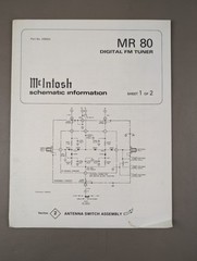 MCINTOSH MR 80 Digital FM Tuner Schematic Sheet 2 Of 2 D-32