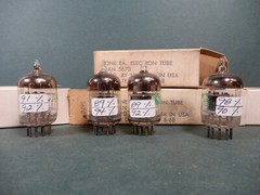 Sylvania JAN 5670 & 5670W Vacuum Tubes (4) Amplitrex Tested Strong 89-98% Gm
