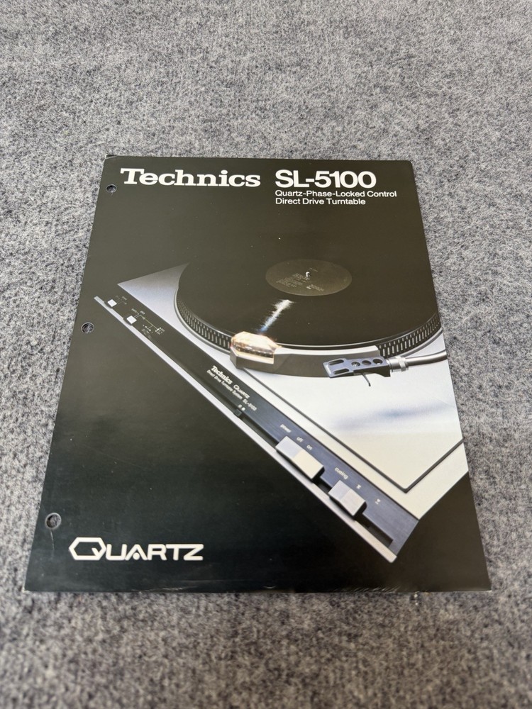 ⭐️ Original Technics SL-5100 Stereo Turntable Dealer Sales Brochure NICE! ⭐️