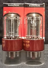 RCA 5692 6SN7 GT TUBE 1960s 10,000 HOUR RED BASE MATCHING SET NIB