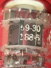 Two GE 6386 Tubes /Amplitrex Tested / D Getters / x3 Mica / Black Plates 1950’s