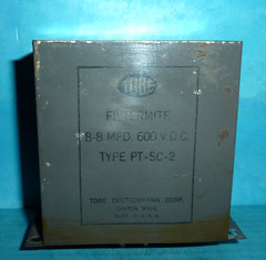 Tobe Filtermite Plug-In Capacitor 8/8uf@600VDC UX4 Socket