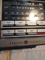 General Electric Vintage TV Radio