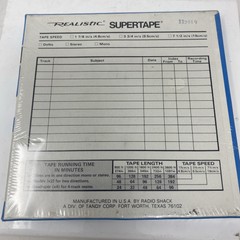 Vintage Realistic Supertape 1800 Reel To Reel Tape 7″ 1800ft New Sealed NOS