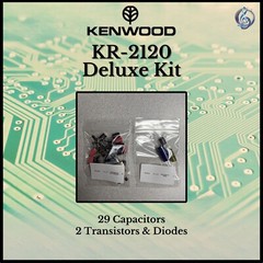 Kenwood KR-2120 Receiver Deluxe Upgrade Kit Genuine Parts Restoration