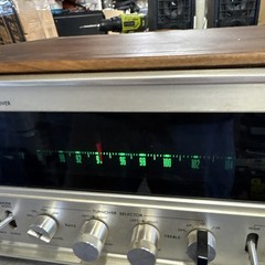 1970s Luxman BIC LUX 71/2R Receiver monster Stereo Audiophile w/ Wood Cabinet