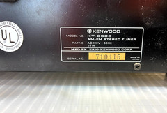 Vintage Kenwood AM/FM Stereo Tuner KT-6500 with MPX filter for radio recording.