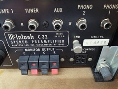 McIntosh C32 Stereo Preamplifier Audio Equipment AC 120V From Japan Maintained