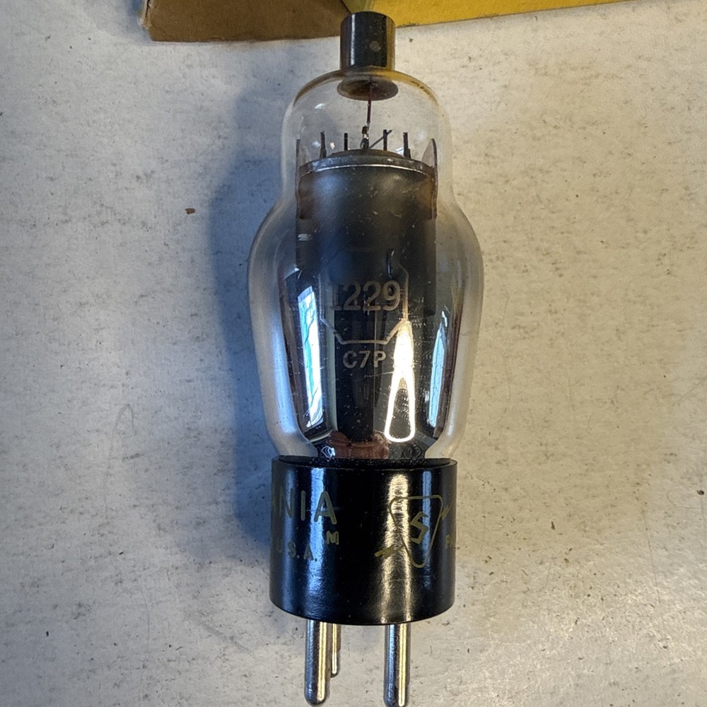 New Unused Sylvania 1229 Electrometer Tube / Old Vintage Ham Radio Nos Tu2
