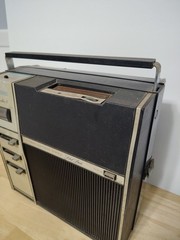RARE 1970’s 8 track player Vintage PORTABLE am/ radio TENNA Traveler 8 Parts