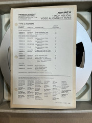 AMPEX TEST TAPE VTR/Audio ALIGNMENT TAPE 525 /60 NTSC TYPE C P/N 1498600-01