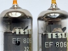 2PCS TESLA EF806S / EF86 / 6267 / 6J32P AUDIO TUBES! NOS! RARE! TESTED!