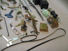 Vtg Dual 1249 Turntable Original Big Internal Parts Lot