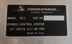 RARE CM Laboratories Labs CC-1 S.S. Preamplifier Control Amplifier w/Wood Case