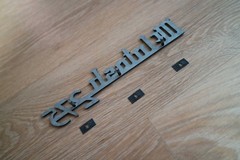 McINTOSH MC275 BLACK+BRUSHED LOGO EMBLEM LABEL BADGE – New Reproduction for DIY