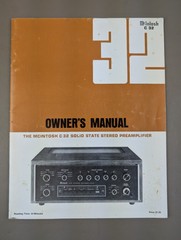 MCINTOSH C32 Owner’s Manual D-34