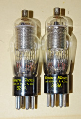 Pair, Western Electric Type 328A Radio/Audio Output Tubes, NOS