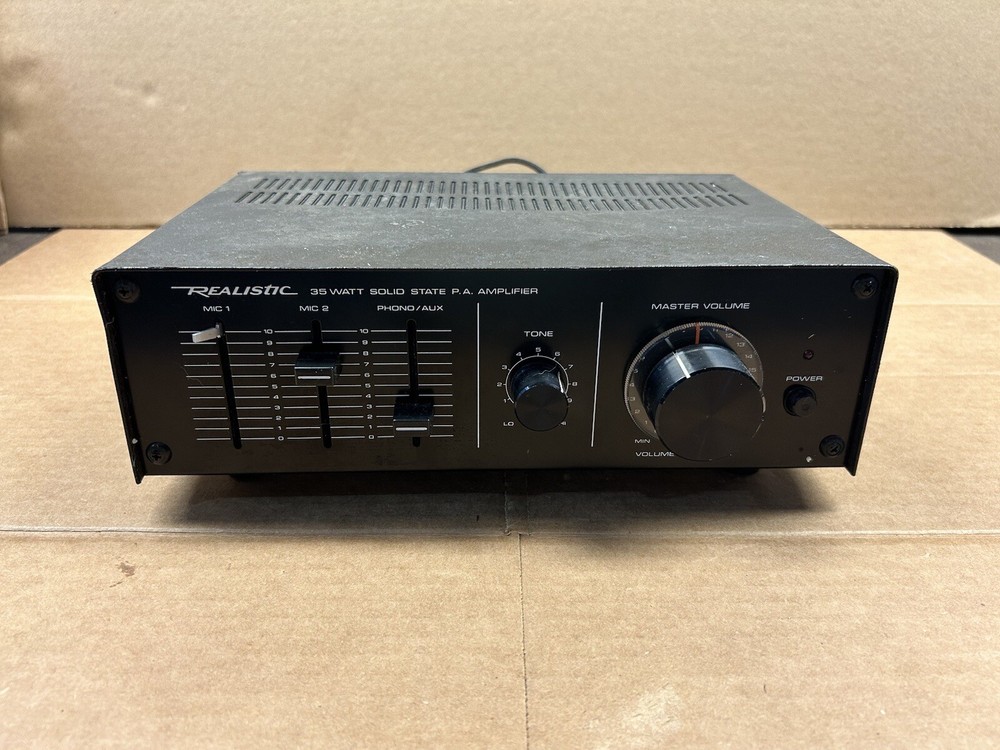 Realistic Solid State 35 Watt PA Amplifier MPA-35A