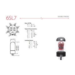 1PC NEW Audio Valve Vacuum Slovakia JJ 6SL7 Replace 6N9P