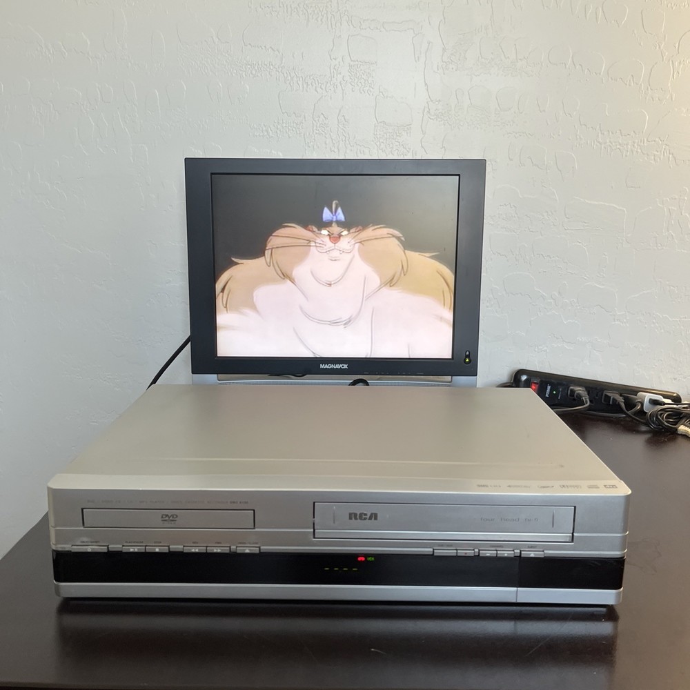 RCA DRC6100N DVD VCR Combo Player VHS Tape Cassette Recorder DVD Tested Working