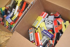 FACTORY VACUUM TUBE SLEEVES – COOL LITTLE PIECES OF ADVERTISING – EMPTY HOLDERS
