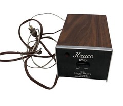 Kraco Model KS 100 4amp DC Power Converter CB/Ham Radio 12VDC Wood Grain -Tested