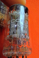 3 Mullard 12ax7 ECC83 F91 tubes O getter