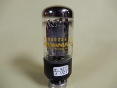 Mullard 5AR4 GZ34 Vacuum Tube Getter f32 B1K3 Broken Lug! Labeled for Sylvania