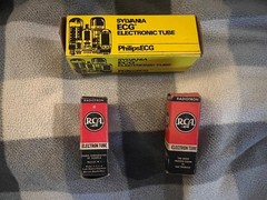 vintage Fender RCA Sylvania guitar amp tubes lot rare untested