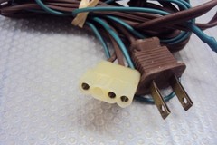 BSR McDONALD 205SX Turntable Line Cord & Ground Wire Tested Parting Out 205SX