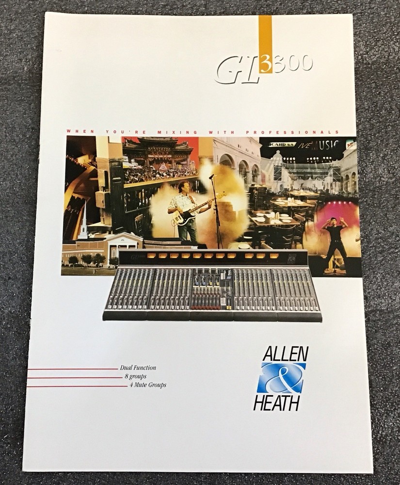 Allen & Heath GL3300 Mixing Console Product Brochure