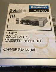 1984 Sanyo Beta Hi-Fi Stereo Betamax VCR7200 – Read Description As/Is