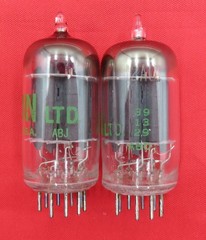 1959 Sylvania 12AU7 PLATINUM PLUS GRADE Preamp Tubes Matched Pair 100% NOS ECC82