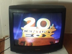 Vintage Sharp 25K-M100 CRT TV Retro Gaming Television No Remote 1998