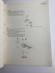 Pioneer PL-516 Original Service Manual 1977 Rare