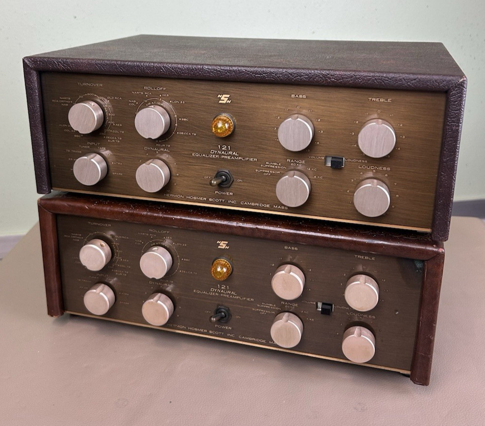 SCOTT 121 MONO TUBE PREAMPLIFIERS (PAIR) RARE RESTORED