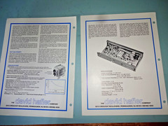 HAFLER ORIGINAL PRODUCT LEAFLET ADS RARE FIND! 2 SHEETS AS SHOWN LOT #3