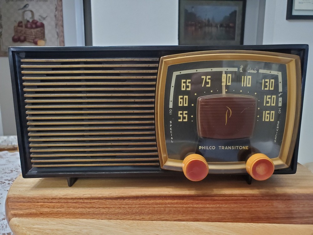 VTG 1952 Philco Transitone AM/SW Radio Model 53-564 NICE / See Video/Description