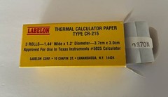 New LABELON Thermal Calculator Paper 3 Rolls #CR-215 For Texas Instruments #5025